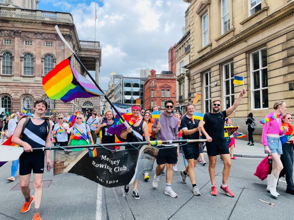 Mersey Rowing Club at Pride in Liverpool 2024